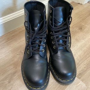 Dr. Martens Black Combat Boot Vegan women’s 9